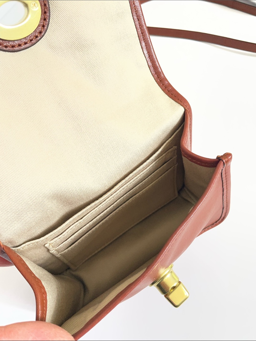 Coach Legacy Leather Mini Turnlock Crossbody | Pouch | Clutch - Picture 8 of 11